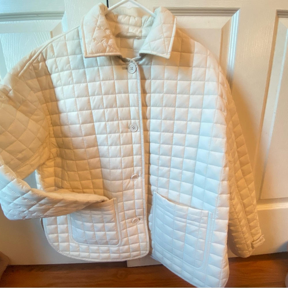 Women's Quilted Cream Jacket